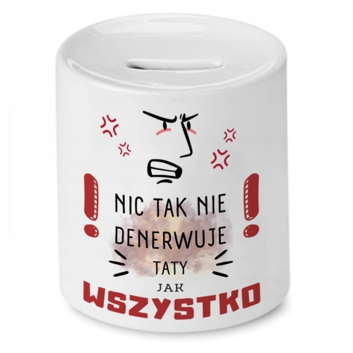 Skarbonka Dla Taty Idealny na Urodziny Prezent z Nadrukiem ze Zdjęciem