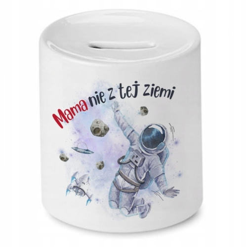 Skarbonka Dla Mamy na Dzień Mamy Urodziny Prezent z Nadrukiem ze Zdjęciem