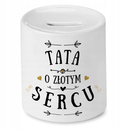 Skarbonka Dla Taty Idealny na Urodziny Prezent z Nadrukiem ze Zdjęciem