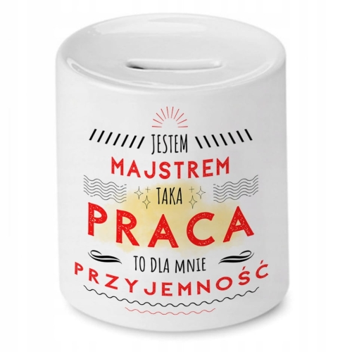 Skarbonka Dla Majstra Idealny na Imieniny Prezent z Nadrukiem ze Zdjęciem