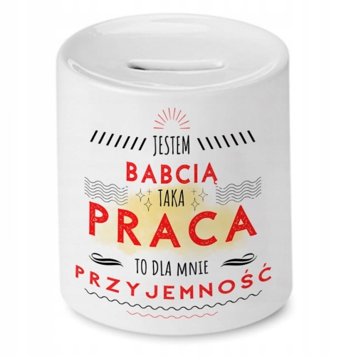 Skarbonka Dla Babci na Dzień Babci na Prezent z Nadrukiem ze Zdjęciem