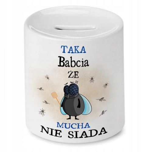 Skarbonka Dla Babci na Dzień Babci na Prezent z Nadrukiem ze Zdjęciem