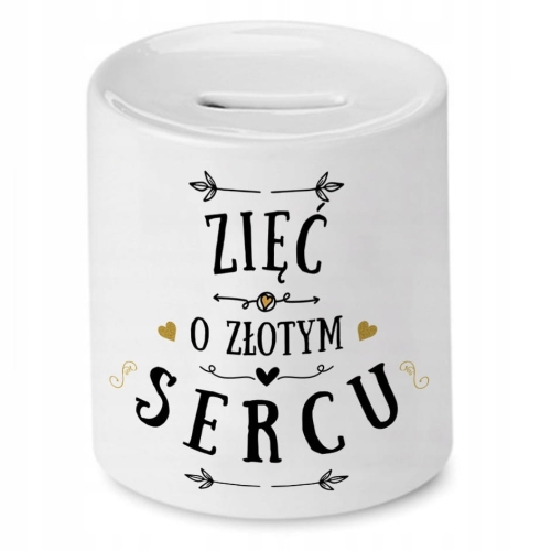 Skarbonka Dla Zięcia na Urodziny Imieniny Prezent z Nadrukiem ze Zdjęciem