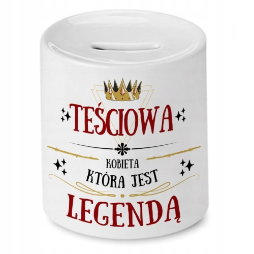 Skarbonka Dla Teściowej na Urodziny Prezent z Nadrukiem ze Zdjęciem