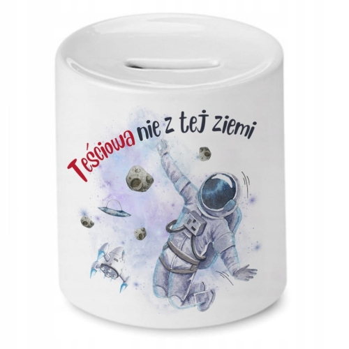 Skarbonka Dla Teściowej na Urodziny Prezent z Nadrukiem ze Zdjęciem