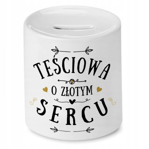 Skarbonka Dla Teściowej na Urodziny Prezent z Nadrukiem ze Zdjęciem