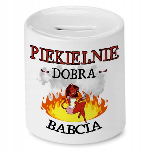 Skarbonka Dla Babci na Dzień Babci na Prezent z Nadrukiem ze Zdjęciem