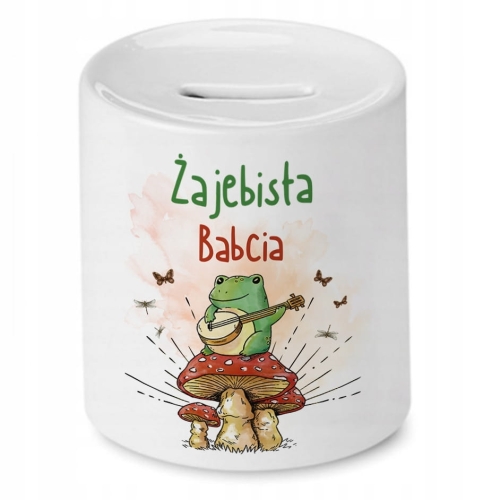 Skarbonka Dla Babci na Dzień Babci na Prezent z Nadrukiem ze Zdjęciem