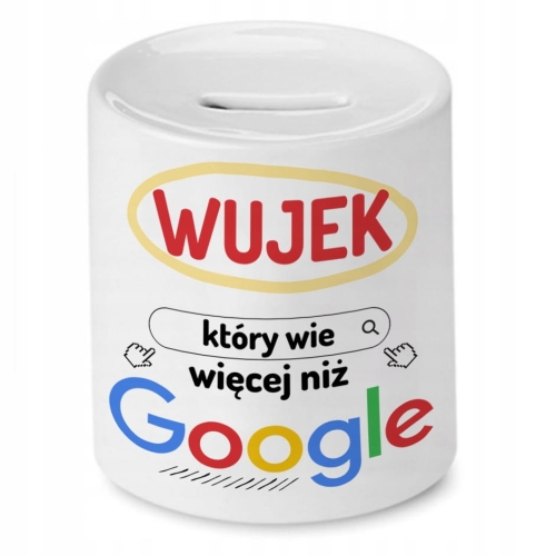 Skarbonka Dla Wujka na Urodziny Imieniny Prezent z Nadrukiem ze Zdjęciem