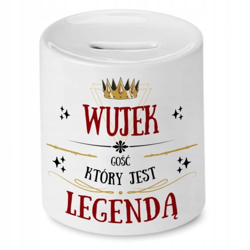 Skarbonka Dla Wujka na Urodziny Imieniny Prezent z Nadrukiem ze Zdjęciem