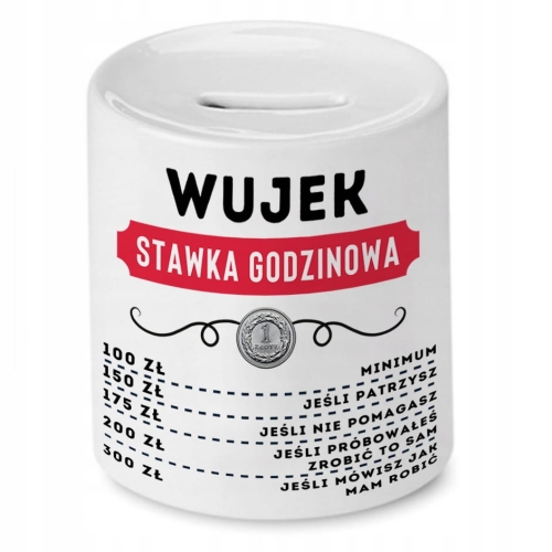 Skarbonka Dla Wujka na Urodziny Imieniny Prezent z Nadrukiem ze Zdjęciem