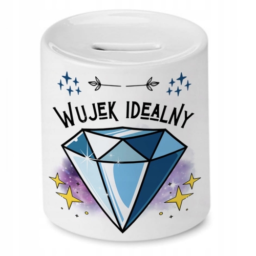 Skarbonka Dla Wujka na Urodziny Imieniny Prezent z Nadrukiem ze Zdjęciem