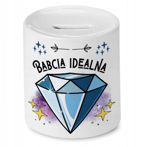 Skarbonka Dla Babci na Dzień Babci na Prezent z Nadrukiem ze Zdjęciem