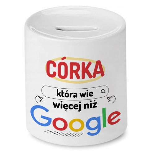 Skarbonka Dla Córki na Urodziny Imieniny Prezent z Nadrukiem ze Zdjęciem