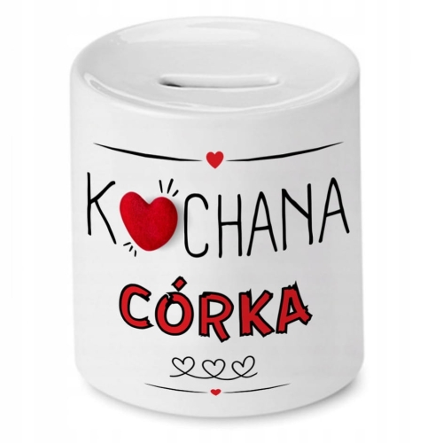 Skarbonka Dla Córki na Urodziny Imieniny Prezent z Nadrukiem ze Zdjęciem