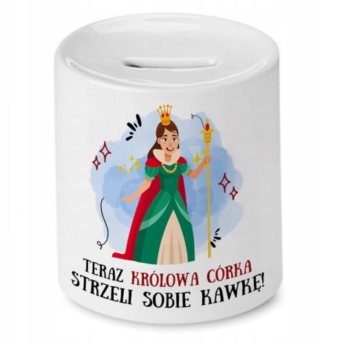 Skarbonka Dla Córki na Urodziny Imieniny Prezent z Nadrukiem ze Zdjęciem