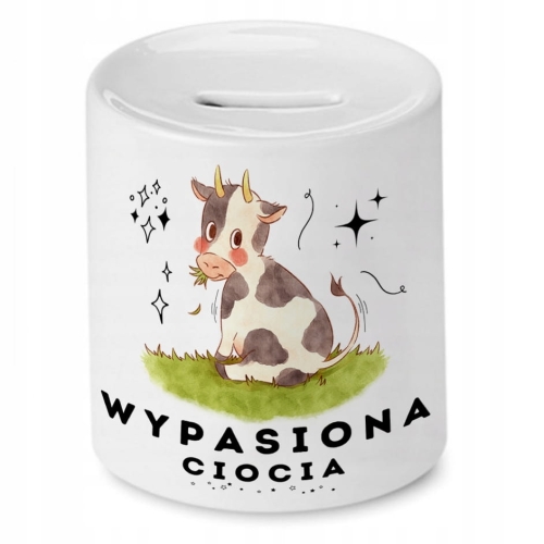 Skarbonka Dla Cioci na Urodziny Imieniny Prezent z Nadrukiem ze Zdjęciem