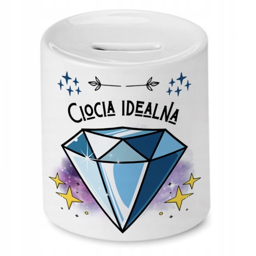 Skarbonka Dla Cioci na Urodziny Imieniny Prezent z Nadrukiem ze Zdjęciem