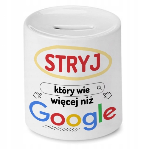 Skarbonka Dla Stryja na Urodziny Imieniny Prezent z Nadrukiem ze Zdjęciem