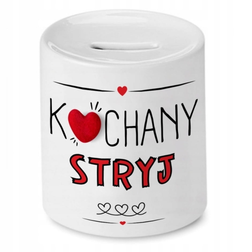 Skarbonka Dla Stryja na Urodziny Imieniny Prezent z Nadrukiem ze Zdjęciem