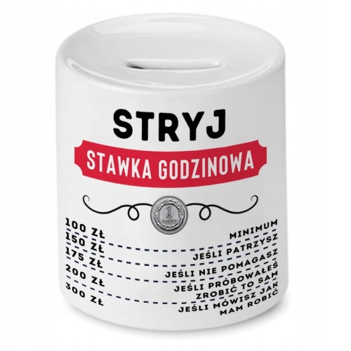 Skarbonka Dla Stryja na Urodziny Imieniny Prezent z Nadrukiem ze Zdjęciem