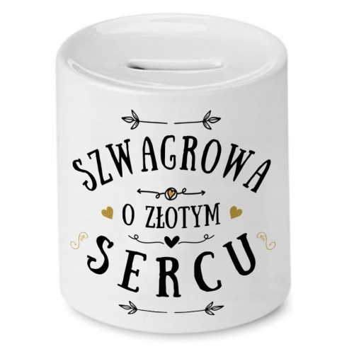 Skarbonka Dla Szwagrowej Urodziny Imieniny Prezent z Nadrukiem ze Zdjęciem