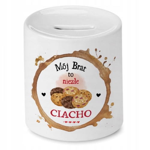Skarbonka Dla Brata na Urodziny Imieniny Prezent z Nadrukiem ze Zdjęciem
