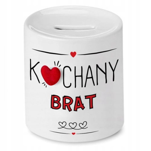 Skarbonka Dla Brata na Urodziny Imieniny Prezent z Nadrukiem ze Zdjęciem