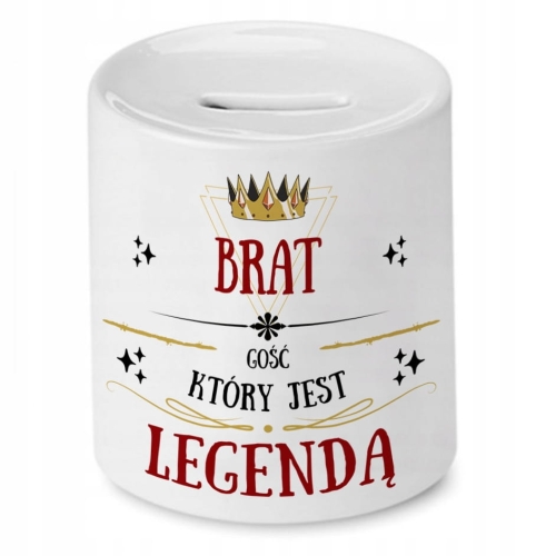 Skarbonka Dla Brata na Urodziny Imieniny Prezent z Nadrukiem ze Zdjęciem