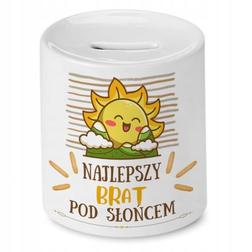 Skarbonka Dla Brata na Urodziny Imieniny Prezent z Nadrukiem ze Zdjęciem