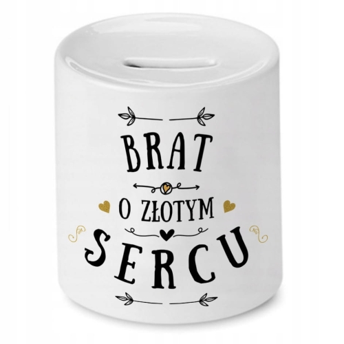 Skarbonka Dla Brata na Urodziny Imieniny Prezent z Nadrukiem ze Zdjęciem