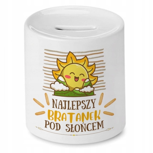 Skarbonka Dla Bratanka Urodziny Imieniny Prezent z Nadrukiem ze Zdjęciem