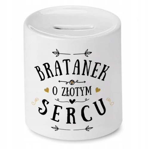 Skarbonka Dla Bratanka Urodziny Imieniny Prezent z Nadrukiem ze Zdjęciem