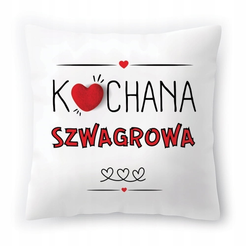 Poduszka Dla Szwagrowej na Urodziny na Prezent z Nadrukiem ze Zdjęciem