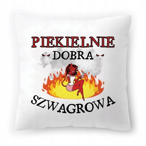 Poduszka Dla Szwagrowej na Urodziny na Prezent z Nadrukiem ze Zdjęciem