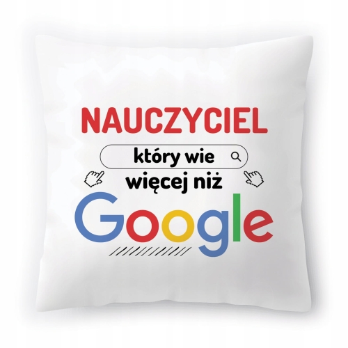 Poduszka Dla Nauczyciela na Urodziny na Prezent z Nadrukiem ze Zdjęciem