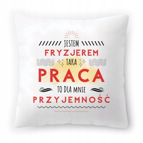 Poduszka Dla Fryzjera na Urodziny na Prezent z Nadrukiem ze Zdjęciem