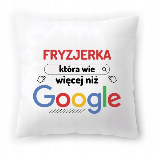 Poduszka Dla Fryzjerki na Urodziny na Prezent z Nadrukiem ze Zdjęciem