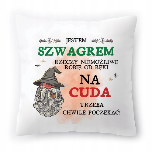 Poduszka Dla Szwagra na Urodziny na Prezent z Nadrukiem ze Zdjęciem