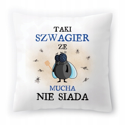 Poduszka Dla Szwagra na Urodziny na Prezent z Nadrukiem ze Zdjęciem