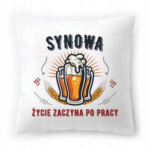 Poduszka Dla Synowej na Urodziny na Prezent z Nadrukiem ze Zdjęciem