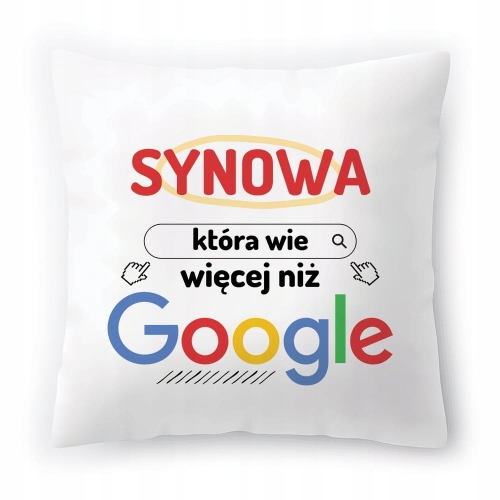 Poduszka Dla Synowej na Urodziny na Prezent z Nadrukiem ze Zdjęciem
