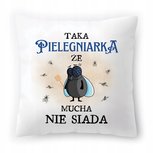Poduszka Dla Pielęgniarki na Urodziny na Prezent z Nadrukiem ze Zdjęciem