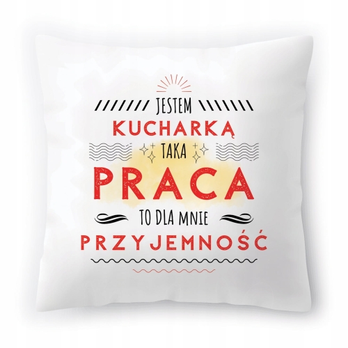 Poduszka Dla Kucharki na Urodziny na Prezent z Nadrukiem ze Zdjęciem