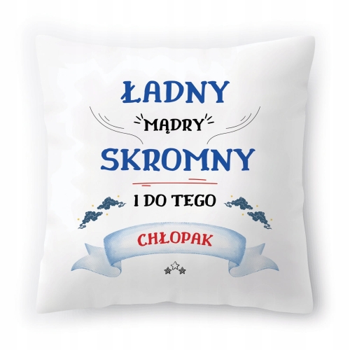Poduszka Dla Chłopaka na Urodziny na Prezent z Nadrukiem ze Zdjęciem