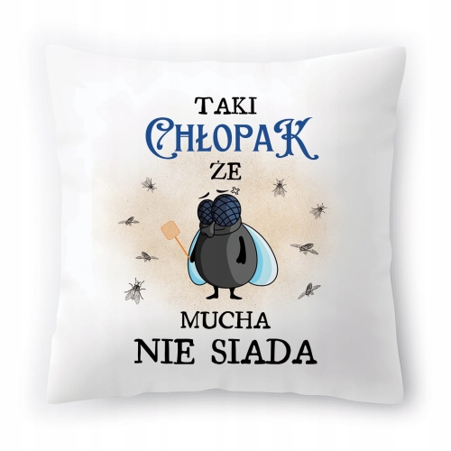 Poduszka Dla Chłopaka na Urodziny na Prezent z Nadrukiem ze Zdjęciem