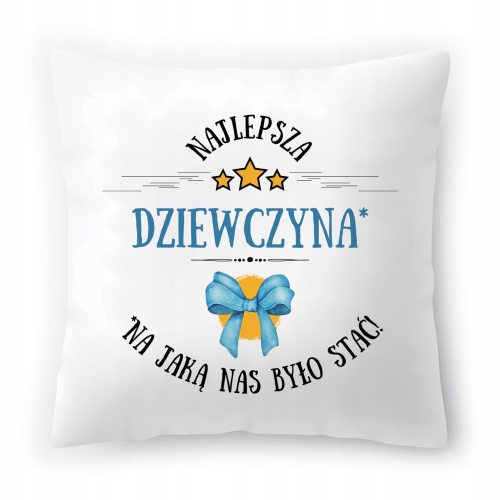 Poduszka Dla Dziewczyny na Urodziny na Prezent z Nadrukiem ze Zdjęciem