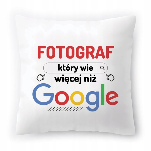 Poduszka Dla Fotografa na Urodziny Prezent z Nadrukiem ze Zdjęciem