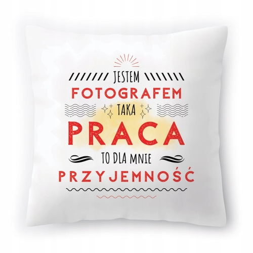 Poduszka Dla Fotografa na Urodziny Prezent z Nadrukiem ze Zdjęciem
