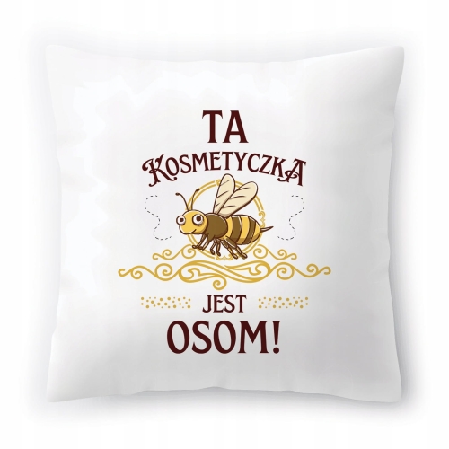 Poduszka Dla Kosmetyczki na Urodziny Prezent z Nadrukiem ze Zdjęciem